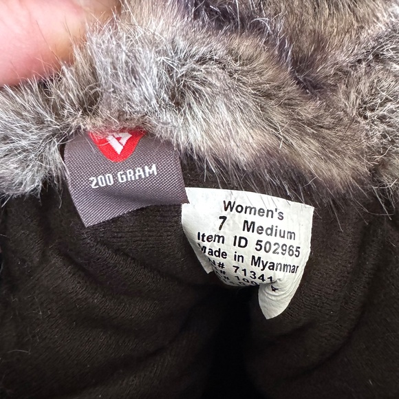 NEW LL Bean Rangeley Pac Tall Snow Boot Insulated Black Faux Fur Trim Womens 7 - Picture 6 of 9